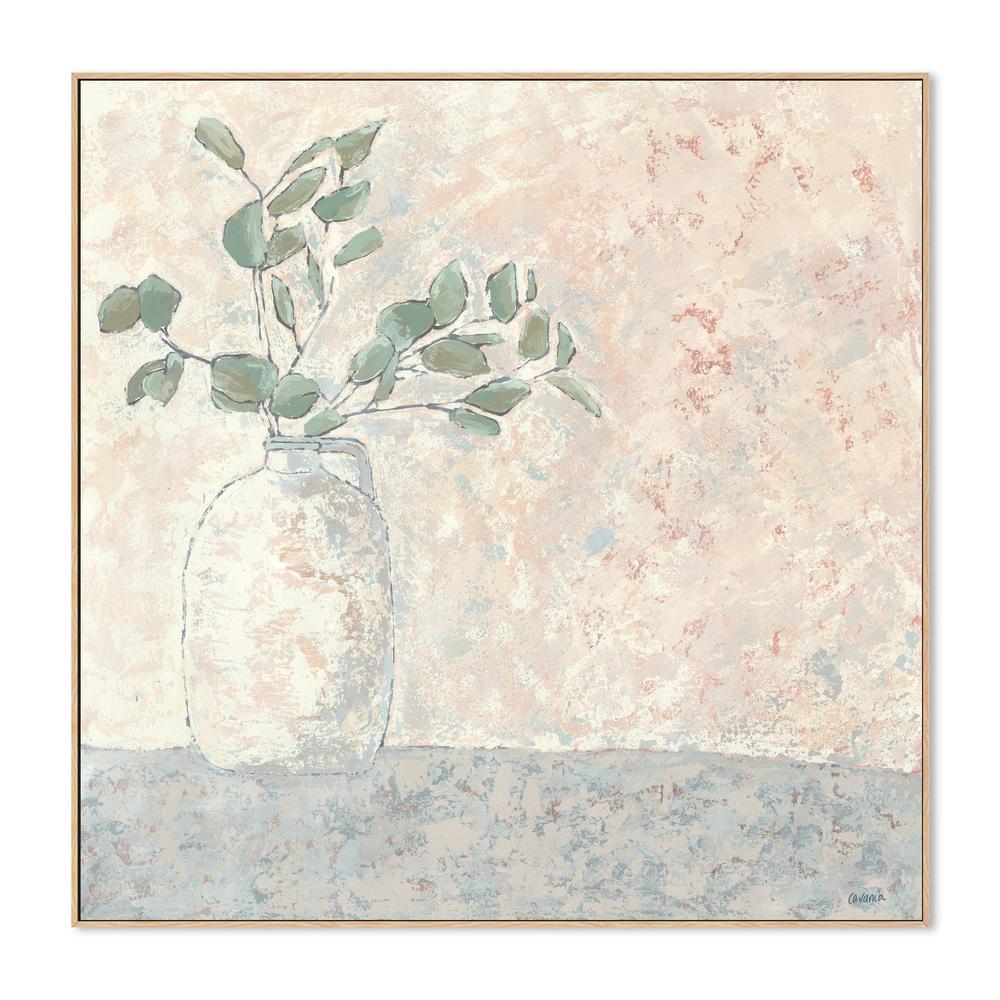 Vase Series - Eucalyptus Branch-by-Karen Cavania-wall-art-print-canvas-poster-framed-Gioia