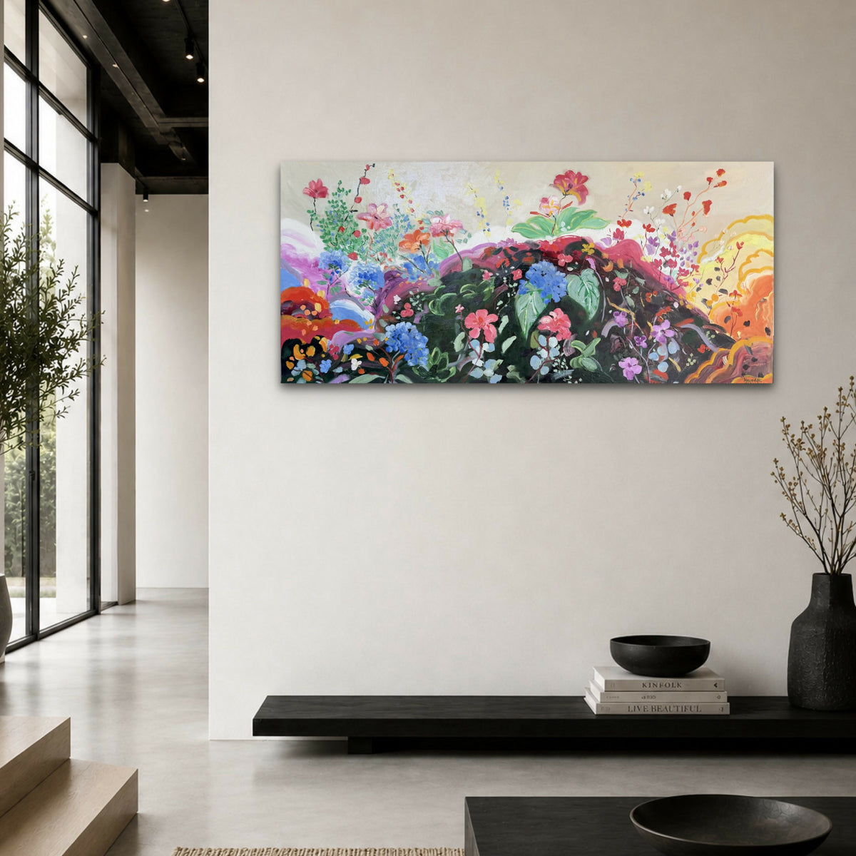Flamboyant Vintage. Original hand-painted artwork by Meredith Howse.