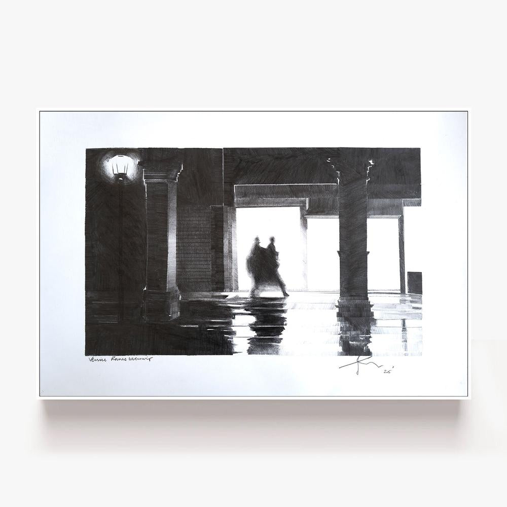 Venice Rainy Evening-by-Nigel Bailey Original Art-wall-art-print-canvas-poster-framed-Gioia