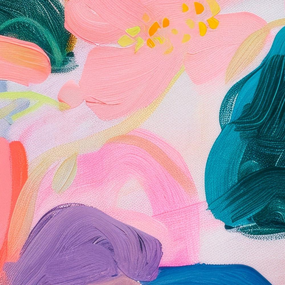 Vibrant Abstract Blooms-by-Stephanie Jeuffroy-wall-art-print-canvas-poster-framed-Gioia
