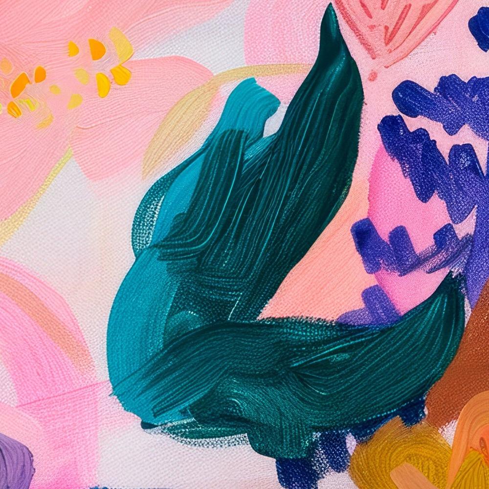 Vibrant Abstract Blooms-by-Stephanie Jeuffroy-wall-art-print-canvas-poster-framed-Gioia