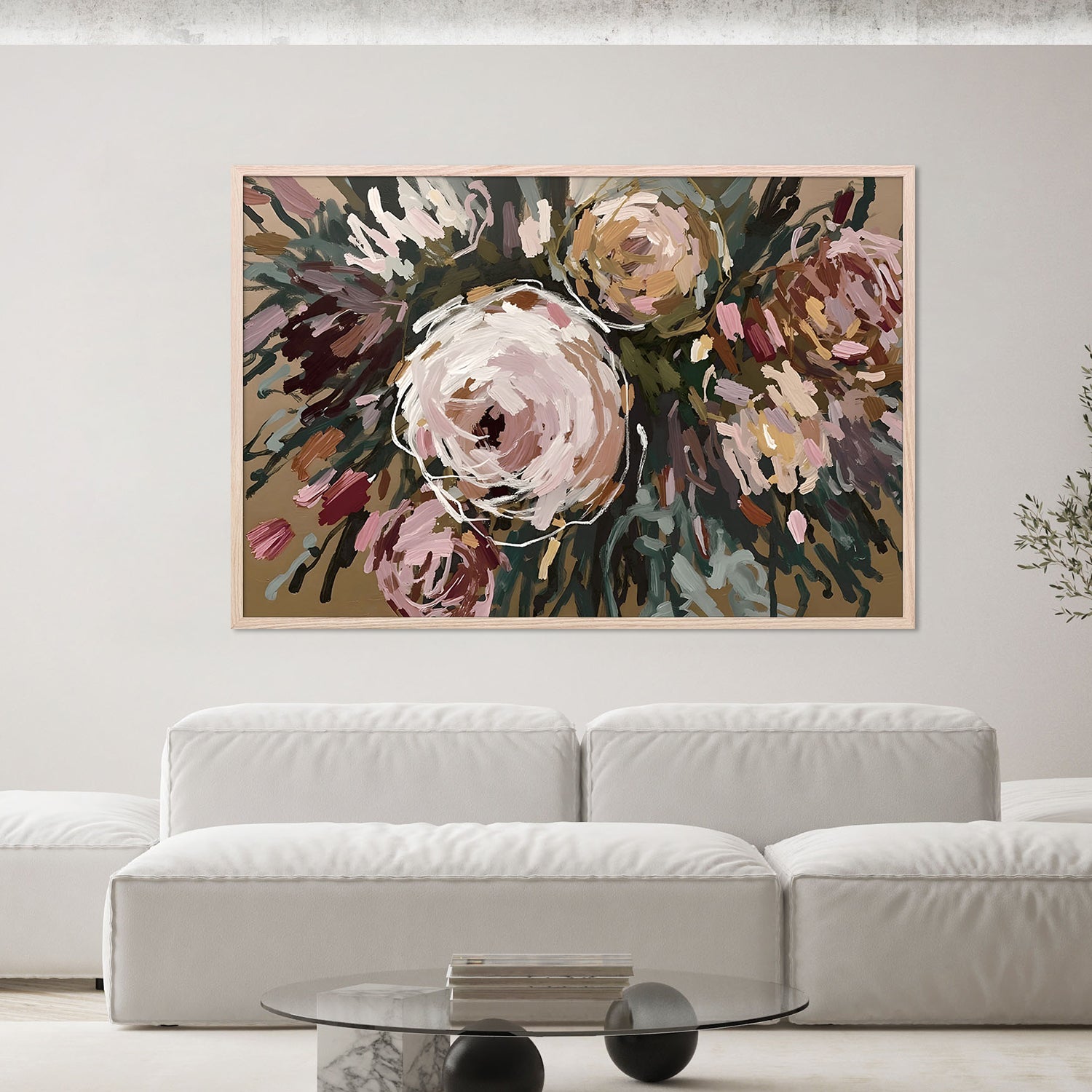 Vibrant Abstract Flowers, Style A-by-Edie-wall-art-print-canvas-poster-framed-Gioia