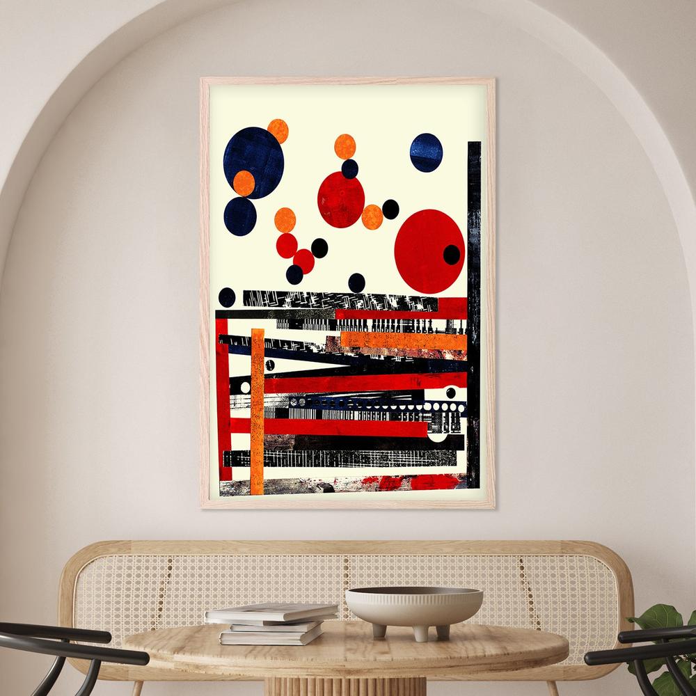 Vibrant Abstract Geometry-by-Petr Strnad-wall-art-print-canvas-poster-framed-Gioia