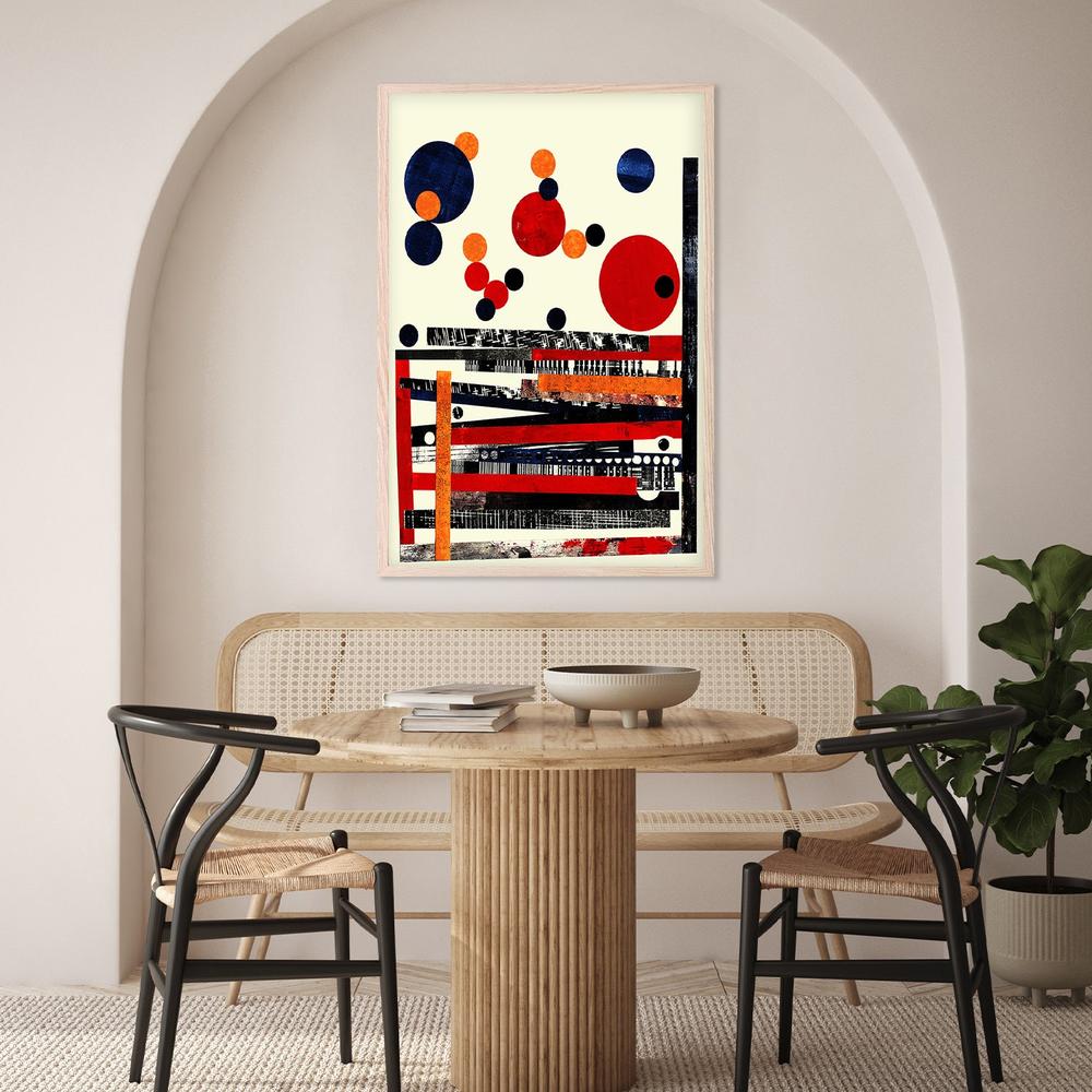 Vibrant Abstract Geometry-by-Petr Strnad-wall-art-print-canvas-poster-framed-Gioia