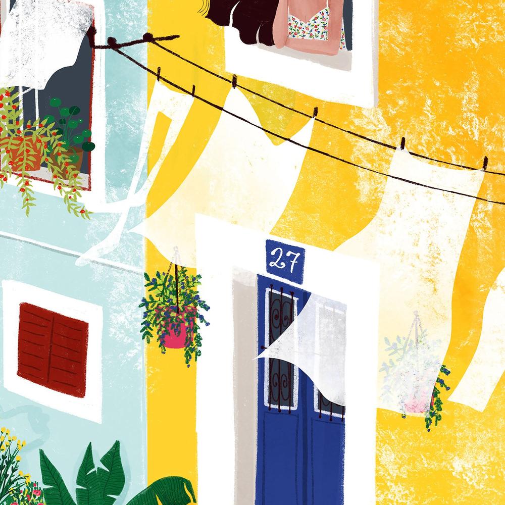 Vibrant European Street-by-Maja Tomljanovic-wall-art-print-canvas-poster-framed-Gioia