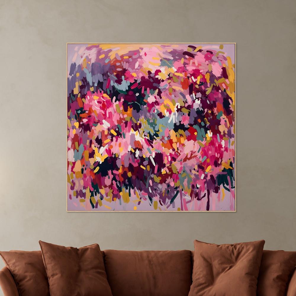 Vibrant Floral Abstract-by-Edie-wall-art-print-canvas-poster-framed-Gioia