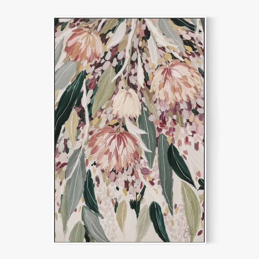 Vibrant Floral Cascade, Style A-by-Edie-wall-art-print-canvas-poster-framed-Gioia