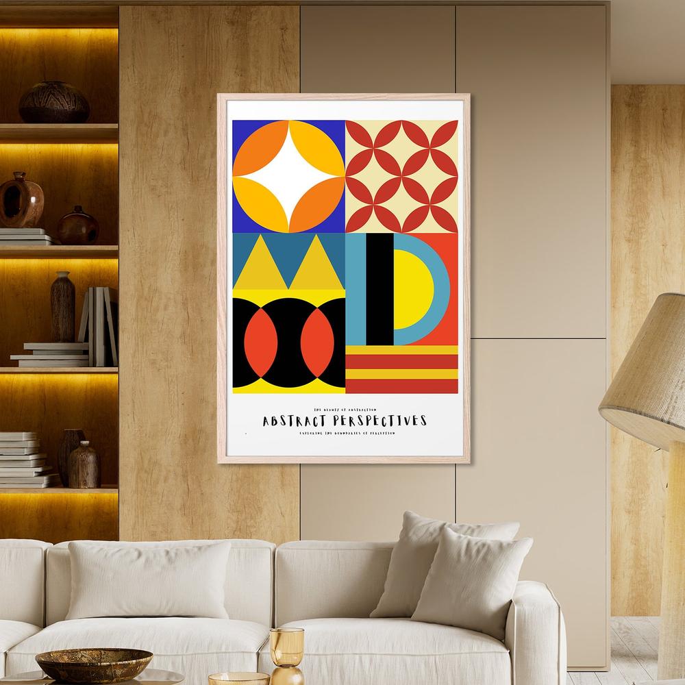 Vibrant Geometric Abstract-by-RS LAB STUDIO-wall-art-print-canvas-poster-framed-Gioia