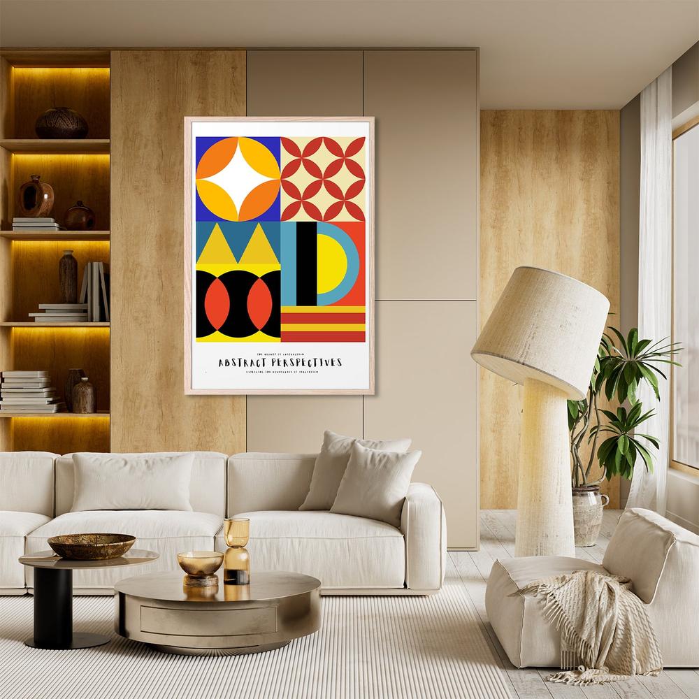 Vibrant Geometric Abstract-by-RS LAB STUDIO-wall-art-print-canvas-poster-framed-Gioia