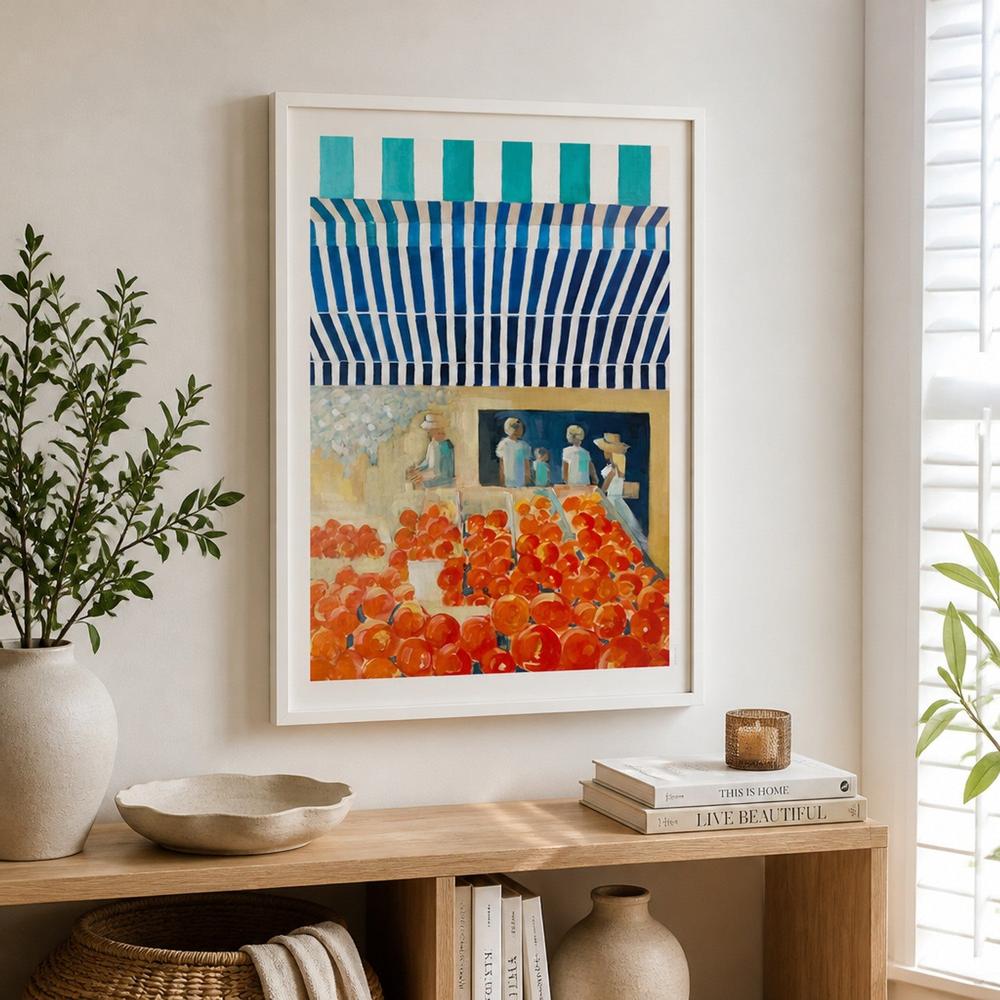 Vibrant Market Stand-by-Alex Nereuta-wall-art-print-canvas-poster-framed-Gioia