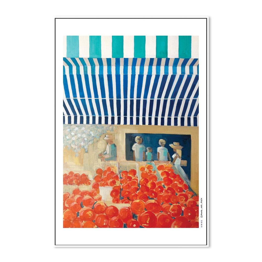 Vibrant Market Stand-by-Alex Nereuta-wall-art-print-canvas-poster-framed-Gioia
