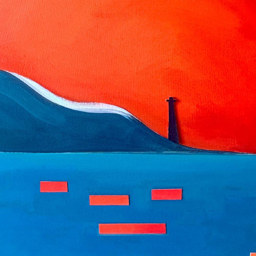 Vibrant Sunset Lighthouse-by-Alex Nereuta-wall-art-print-canvas-poster-framed-Gioia