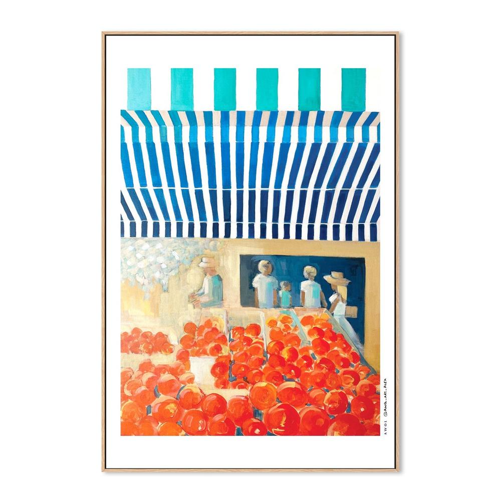 Vibrant Tomato Market-by-Alex Nereuta-wall-art-print-canvas-poster-framed-Gioia