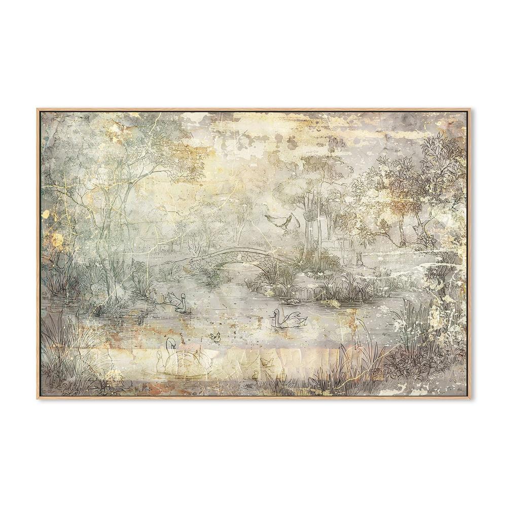 wall-art-print-canvas-poster-framed-Vintage Bridge Landscape-4
