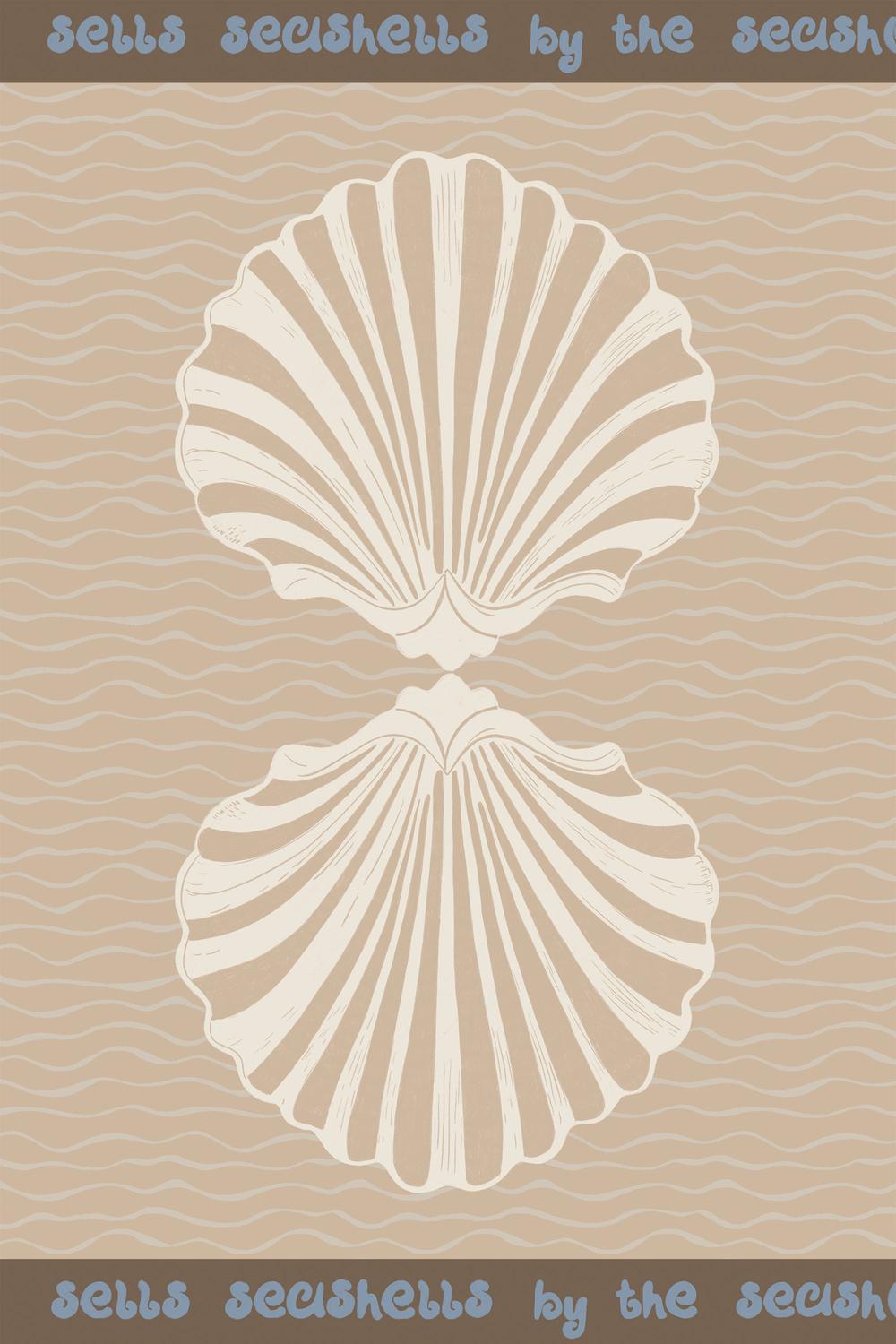 Vintage Coastal Seashells-by-Radhika Modi-wall-art-print-canvas-poster-framed-Gioia