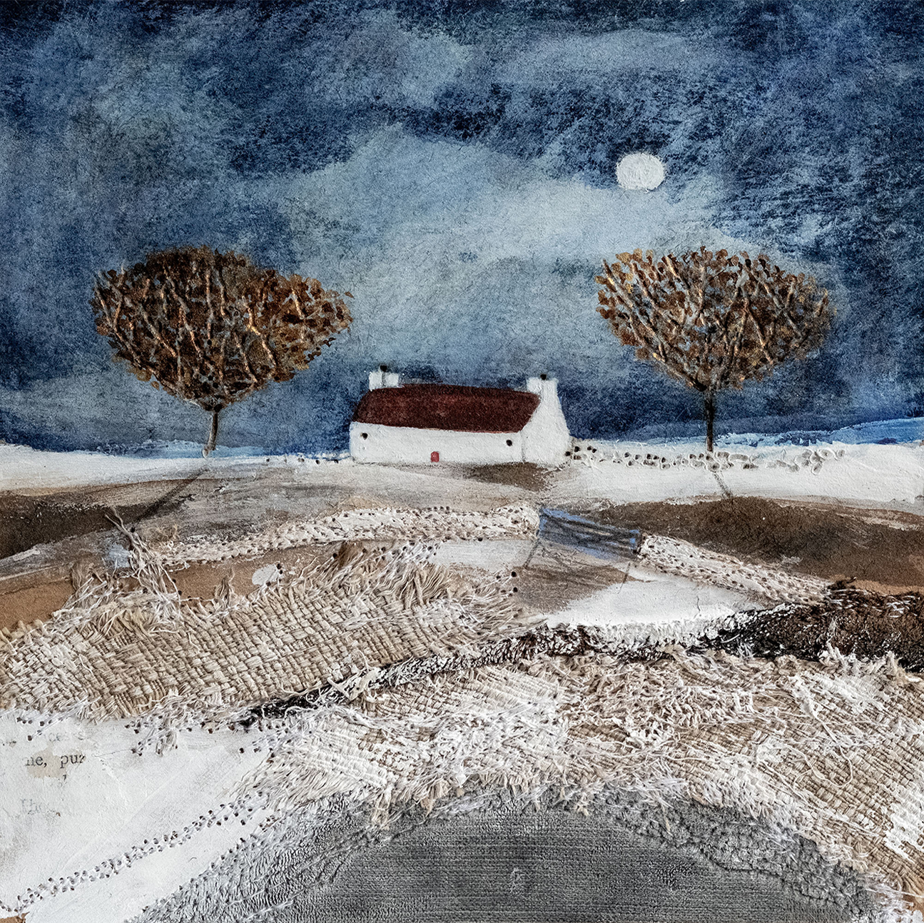 wall-art-print-canvas-poster-framed-A Bitter Cold Night , By Louise O'Hara-1