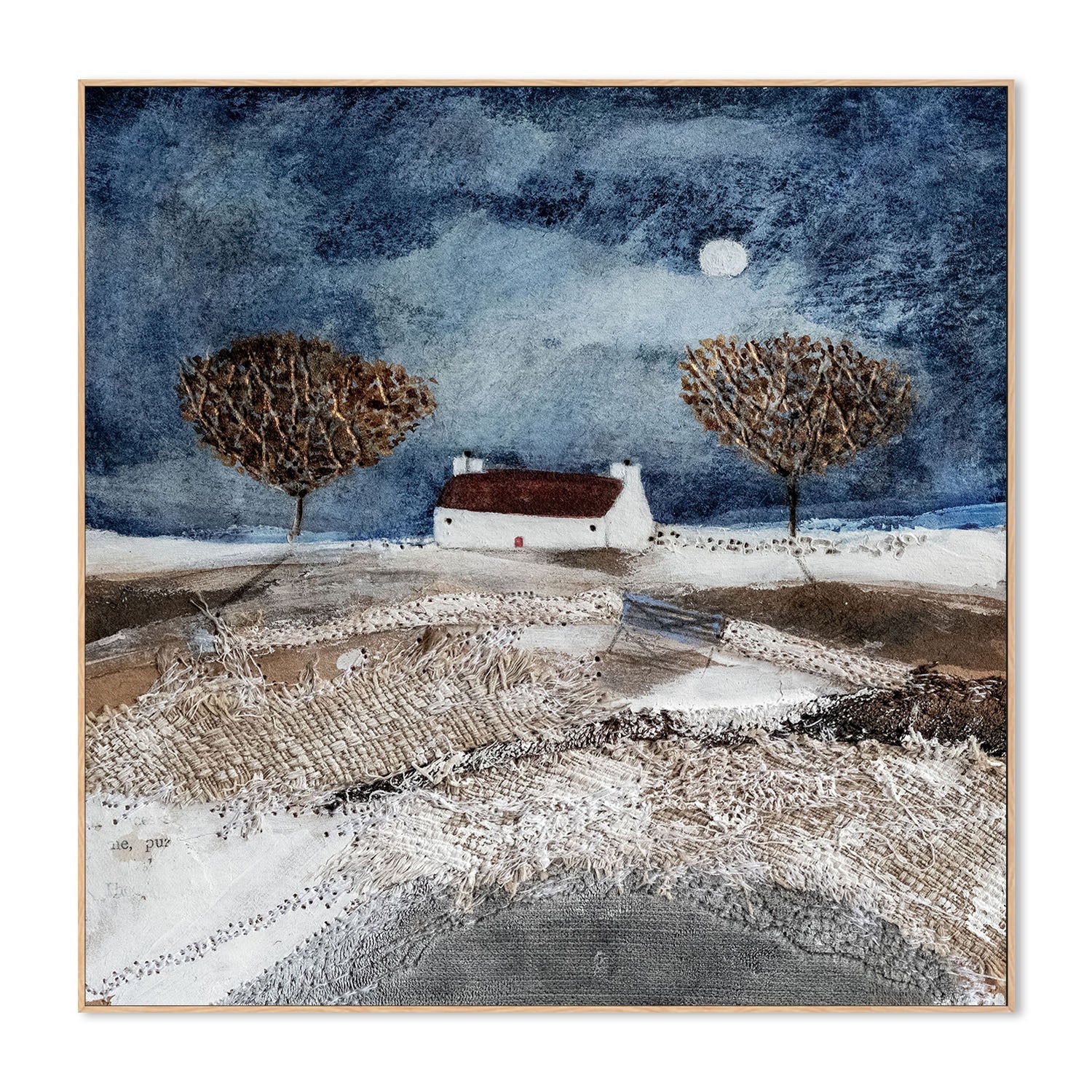 wall-art-print-canvas-poster-framed-A Bitter Cold Night , By Louise O'Hara-4