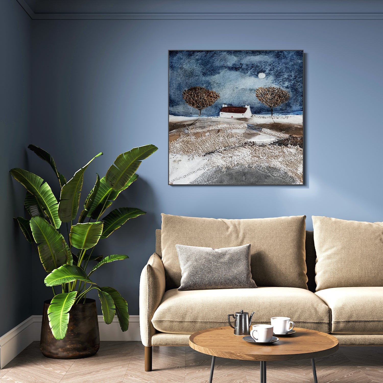 wall-art-print-canvas-poster-framed-A Bitter Cold Night , By Louise O'Hara-7