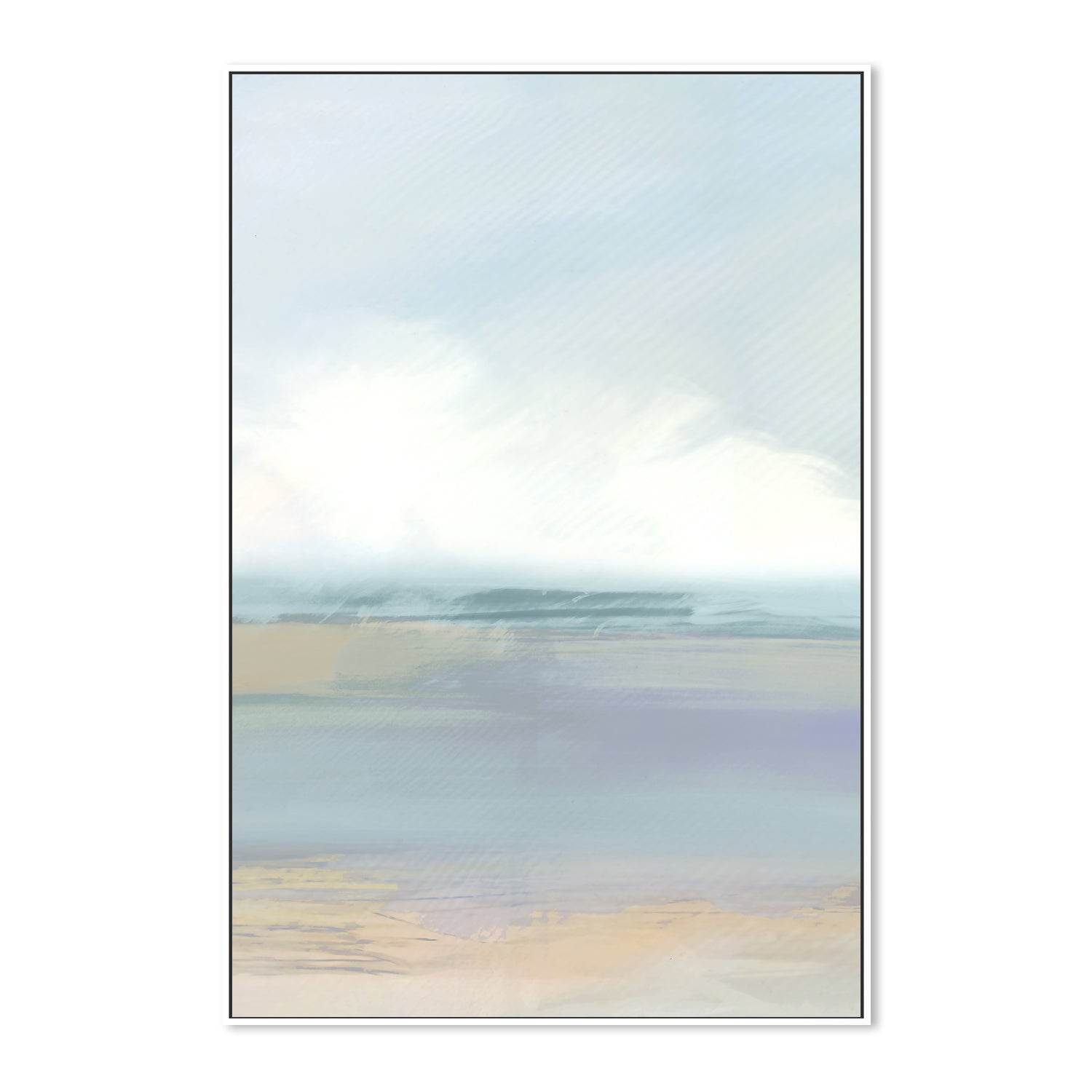 wall-art-print-canvas-poster-framed-A Blue Soft Landscape , Style B, By Cartissi , By cartissi , By cartissi-5