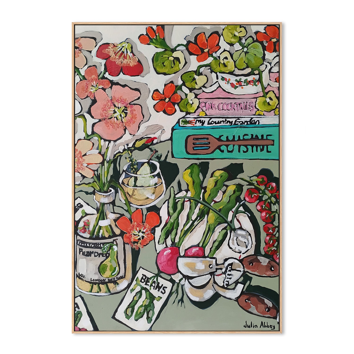 wall-art-print-canvas-poster-framed-A Country Table-4