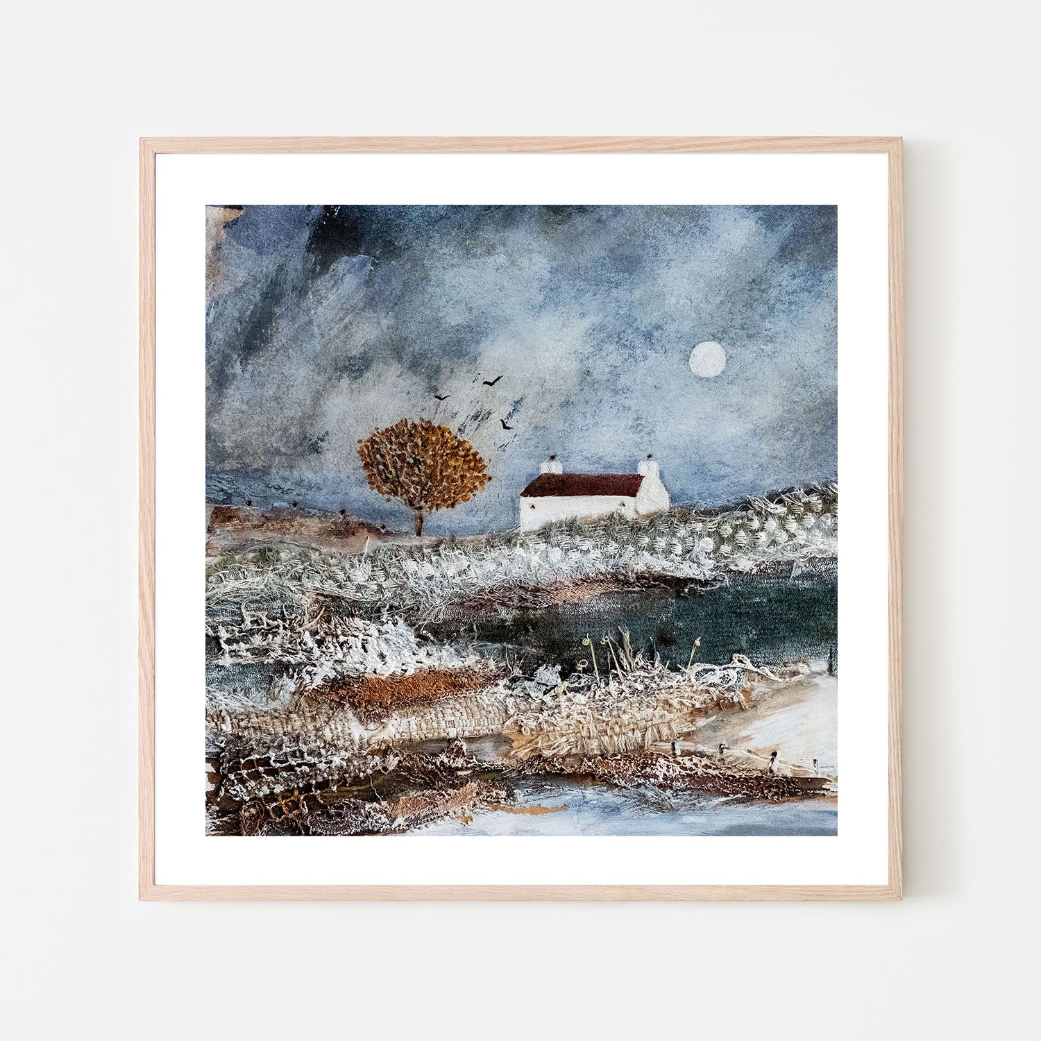 wall-art-print-canvas-poster-framed-A Gathering At Dusk , By Louise O'Hara-6