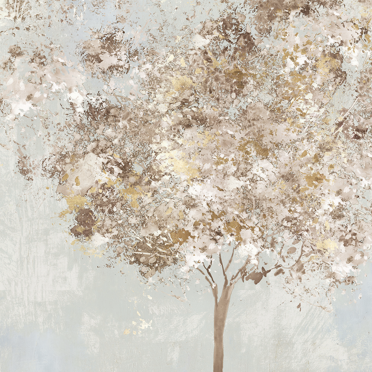 wall-art-print-canvas-poster-framed-A Golden Shimmering Tree-1