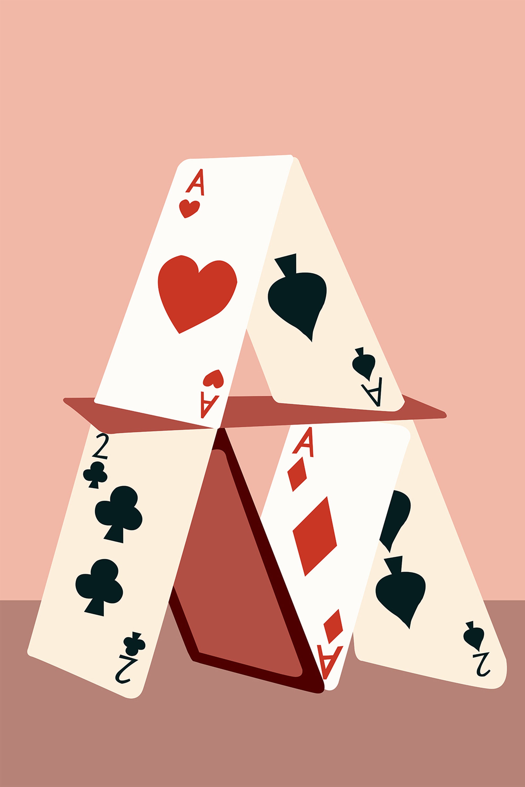 wall-art-print-canvas-poster-framed-A House Made of Cards-1