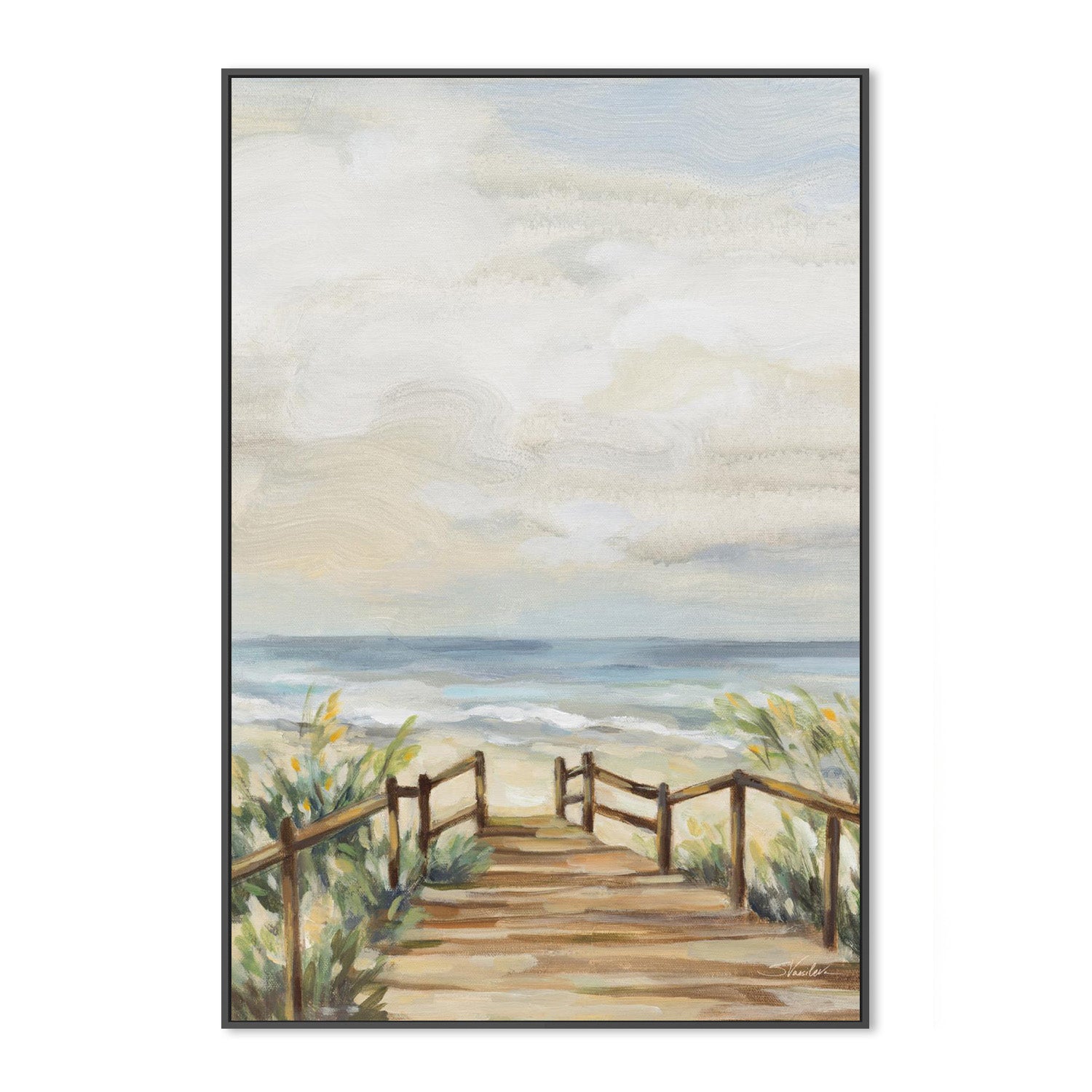 wall-art-print-canvas-poster-framed-A Moment at the Beach-3