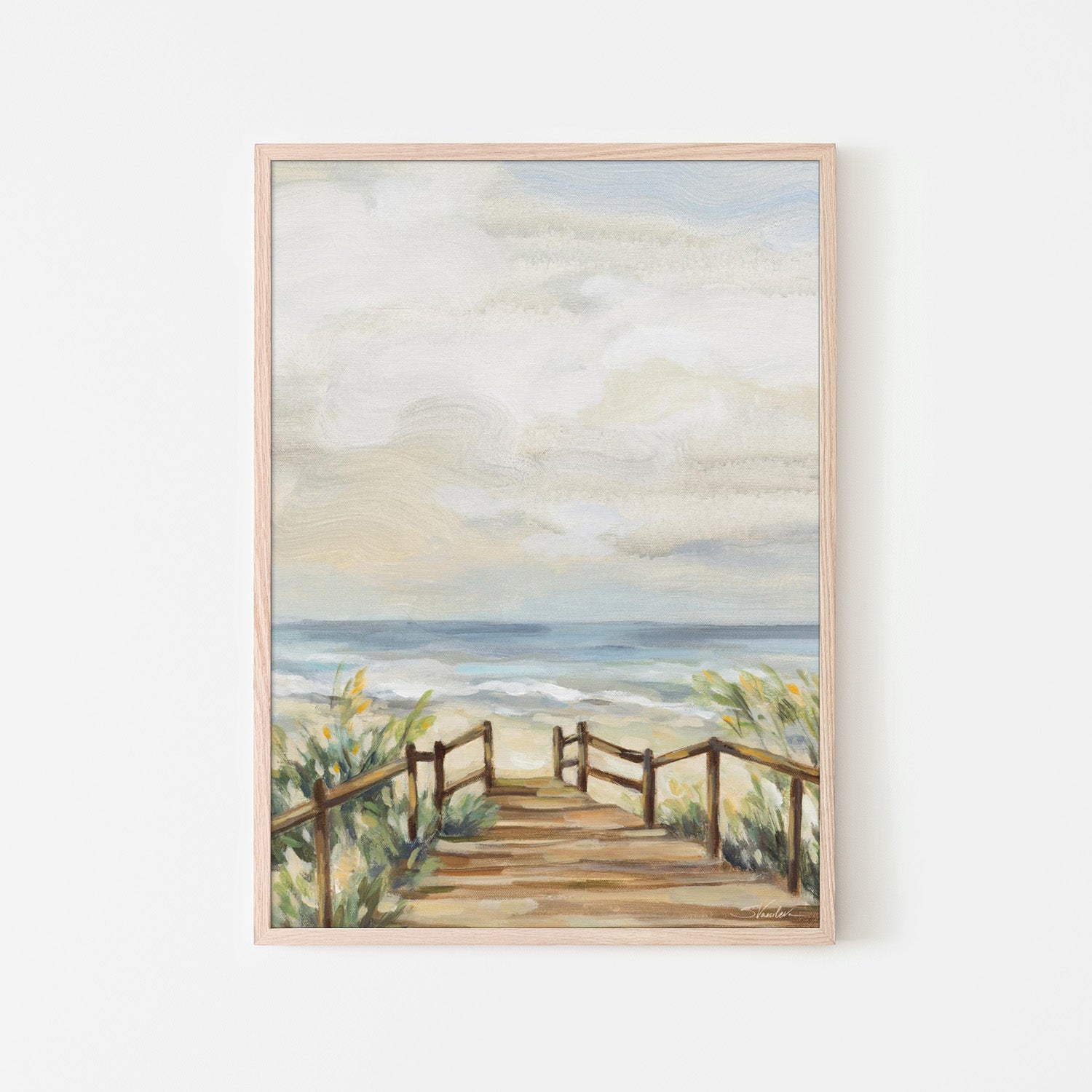 wall-art-print-canvas-poster-framed-A Moment at the Beach-6