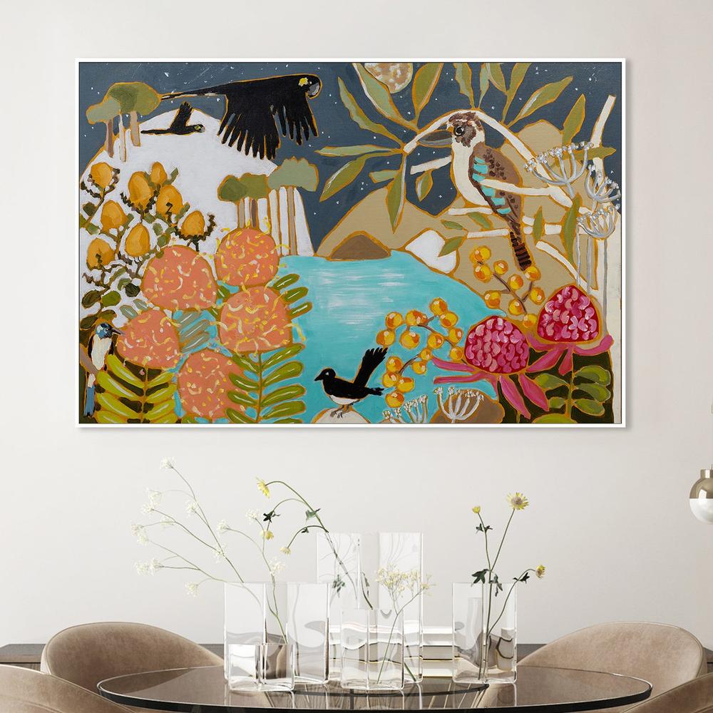 wall-art-print-canvas-poster-framed-A Moonlit Night-2