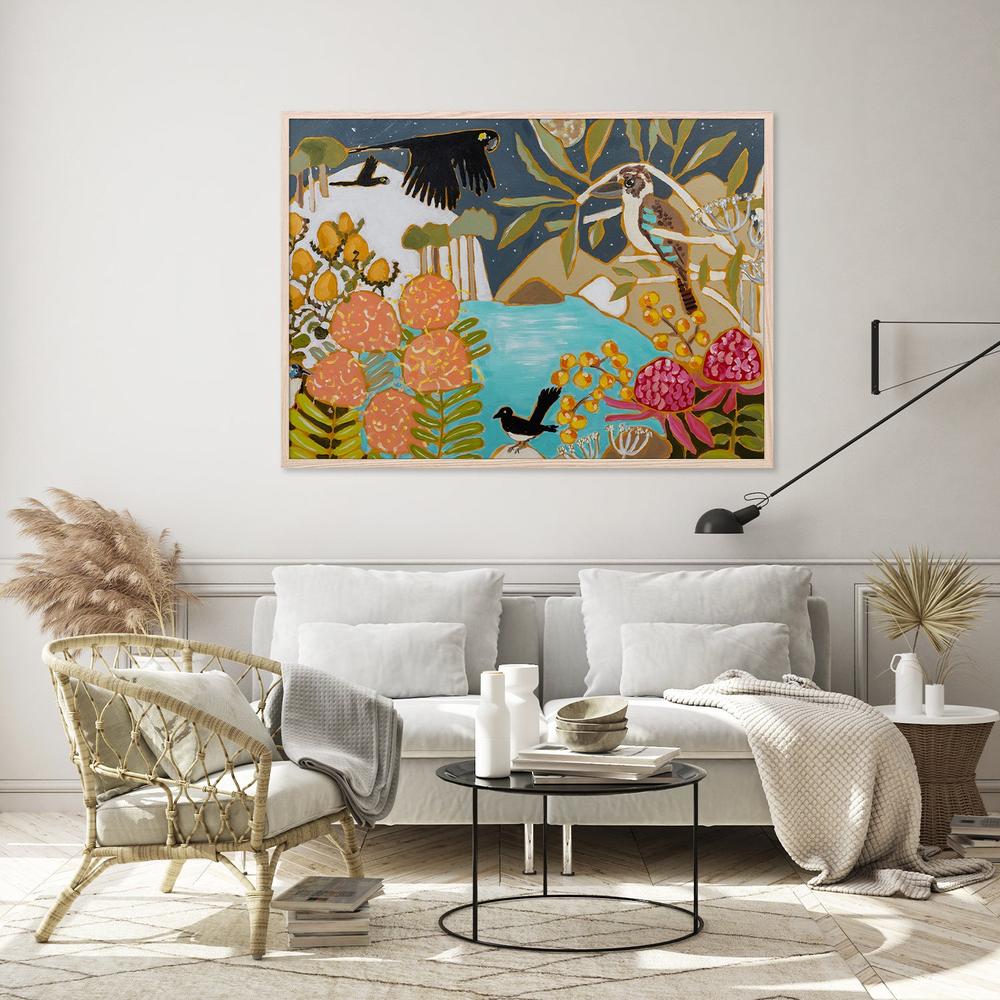 wall-art-print-canvas-poster-framed-A Moonlit Night-8