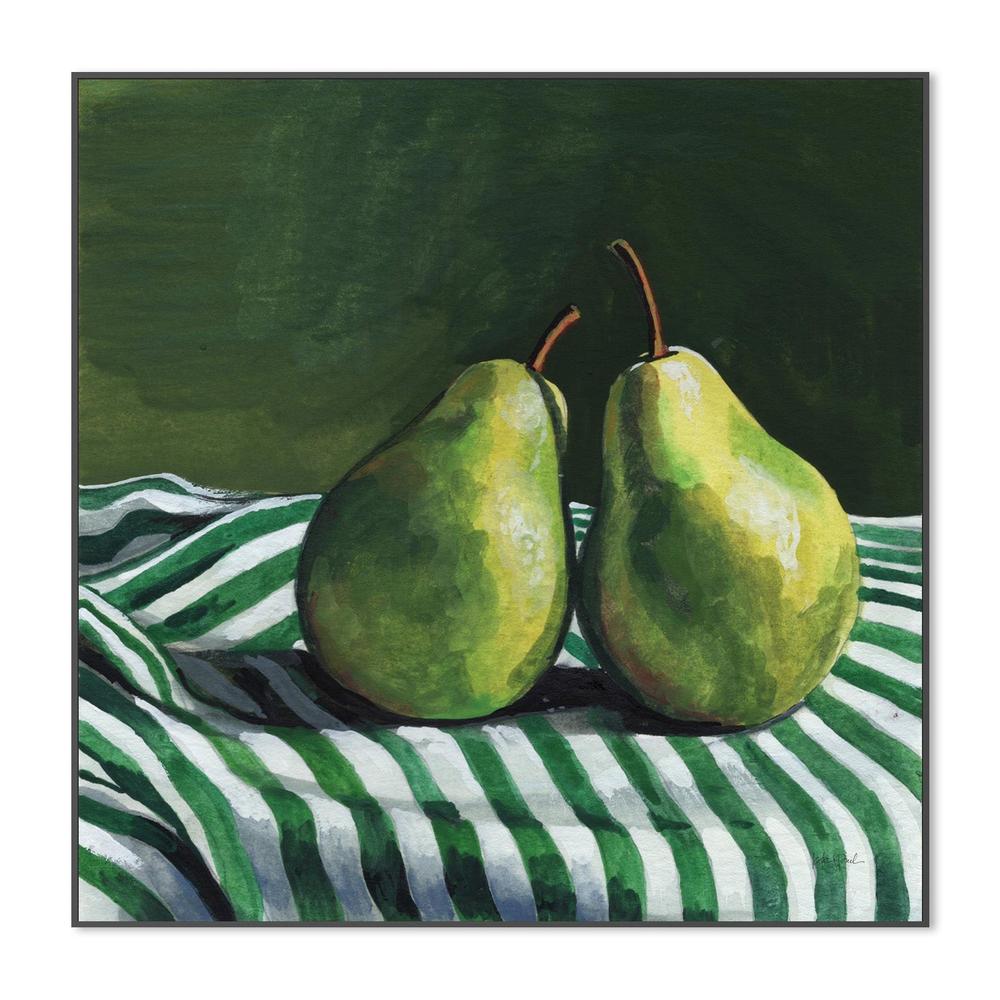 wall-art-print-canvas-poster-framed-A Pair of Pears On Tablecloth-3