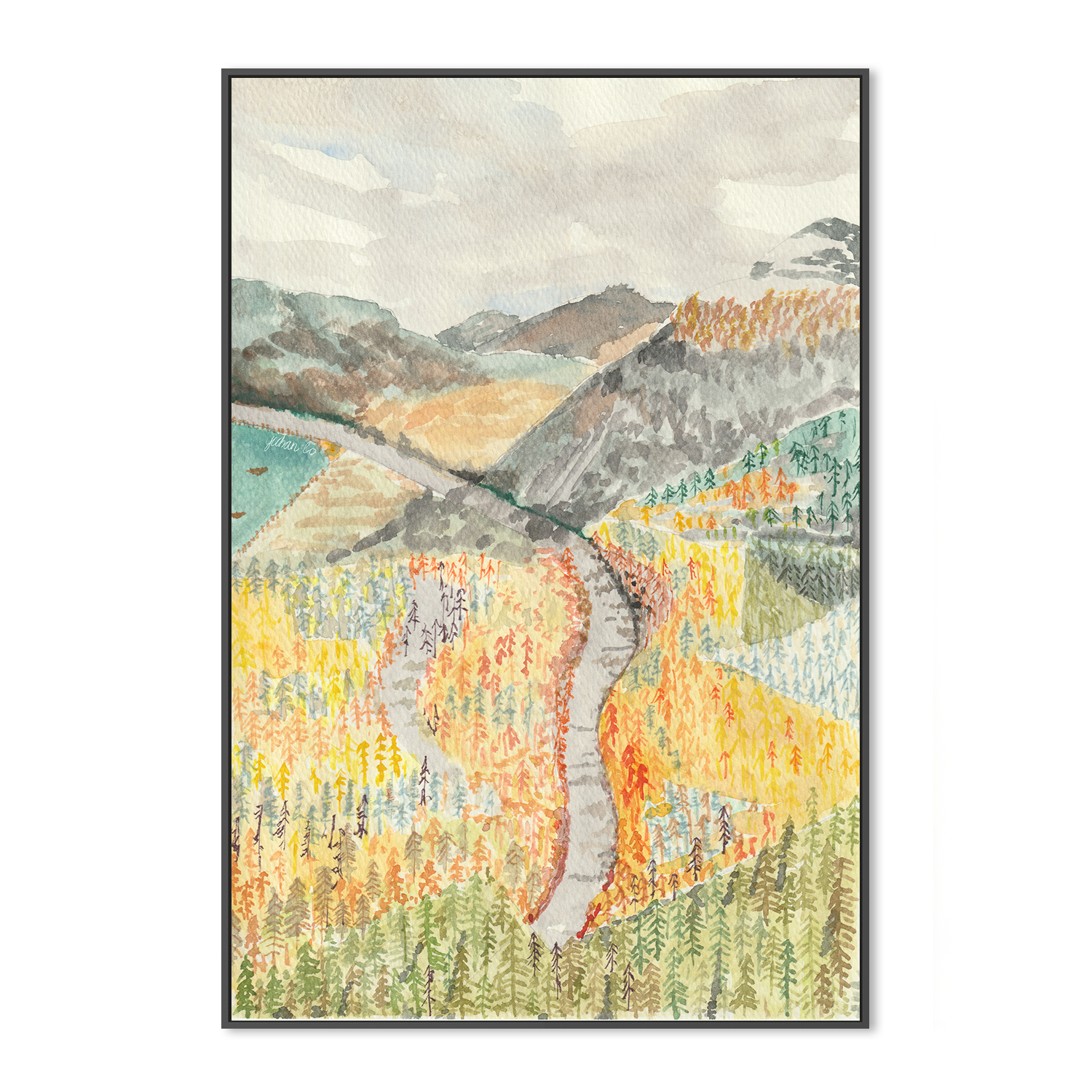 wall-art-print-canvas-poster-framed-A Pause in the Fall-3