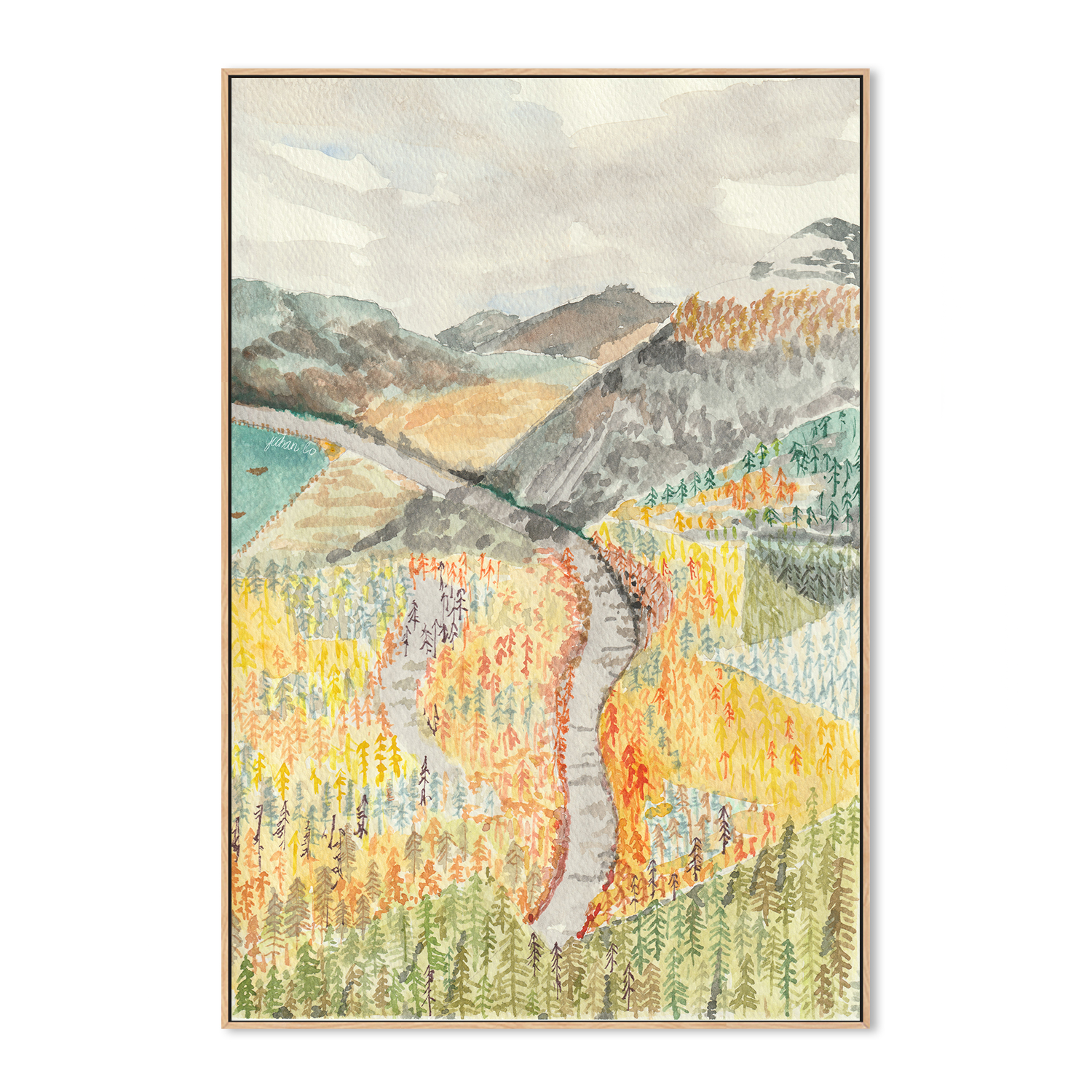 wall-art-print-canvas-poster-framed-A Pause in the Fall-4