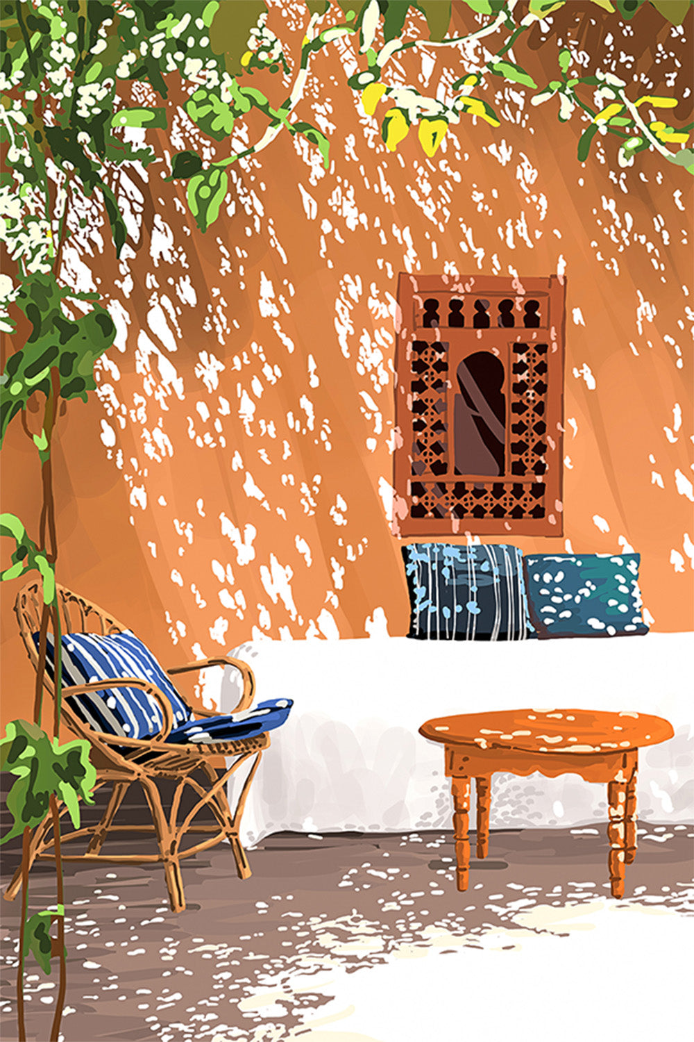 wall-art-print-canvas-poster-framed-A Relaxed Afternoon-1