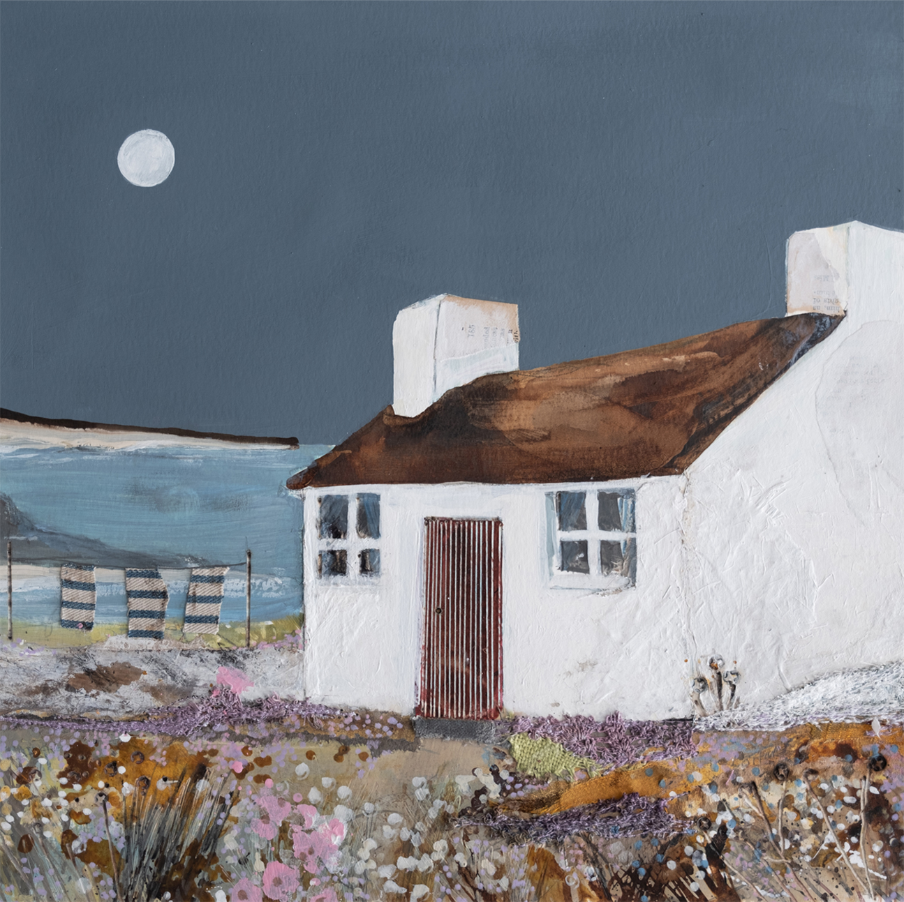 A sea breeze , By Louise O'Hara,Wall Art Canvas Print, Poster,Range of