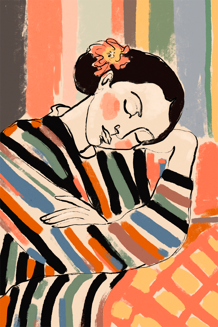 wall-art-print-canvas-poster-framed-A Short Nap , By Treechild-1