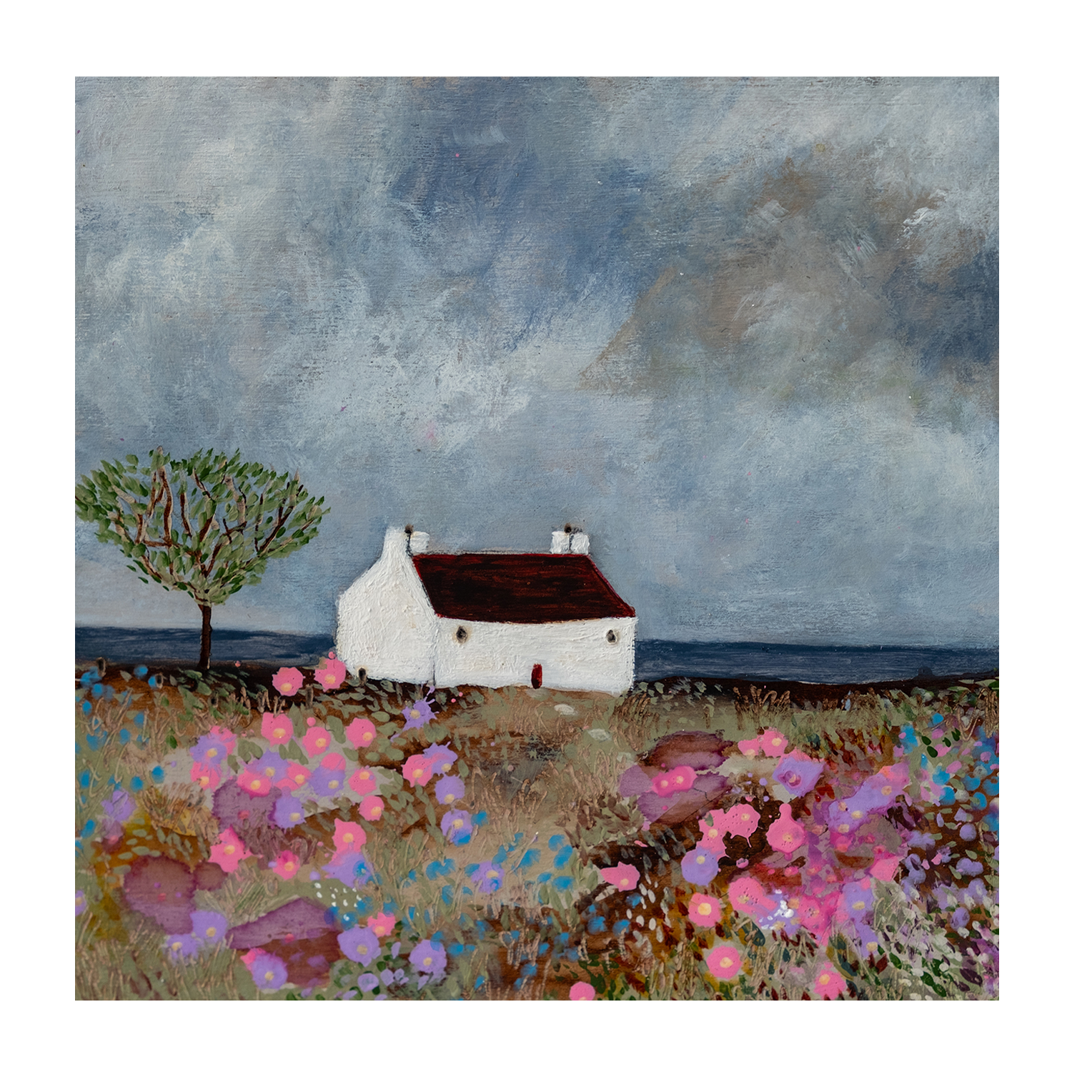 wall-art-print-canvas-poster-framed-A Splash Of Colour & Secrets Of A Summer Meadow , Set Of 2 , By Louise O'Hara-8