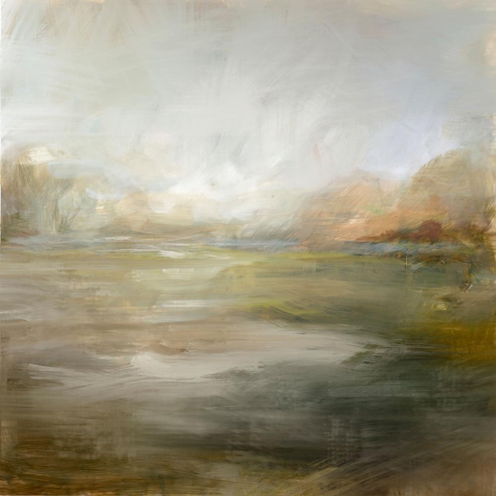 wall-art-print-canvas-poster-framed-A Tranquil Misty Lake-1
