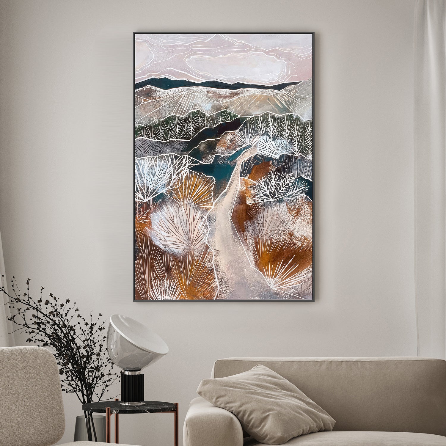 wall-art-print-canvas-poster-framed-A Winter Walk-2