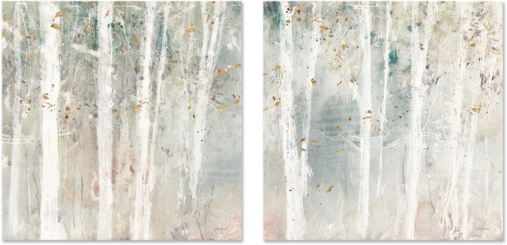 wall-art-print-canvas-poster-framed-A Woodland Walk, Style A & B, Set Of 2 , By Lisa Audit-GIOIA-WALL-ART