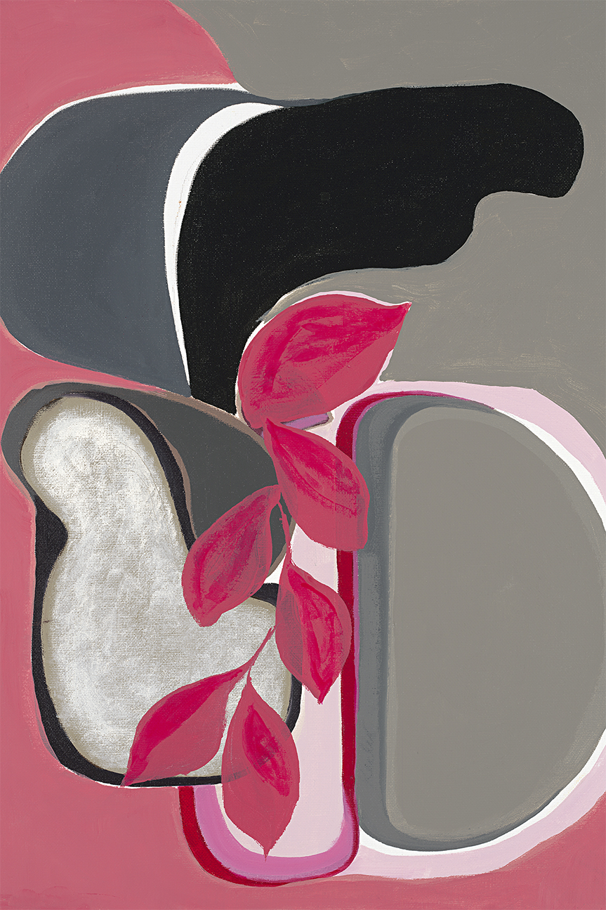 wall-art-print-canvas-poster-framed-Abstract Bloom Fuchsia , By Lynda Skye-1