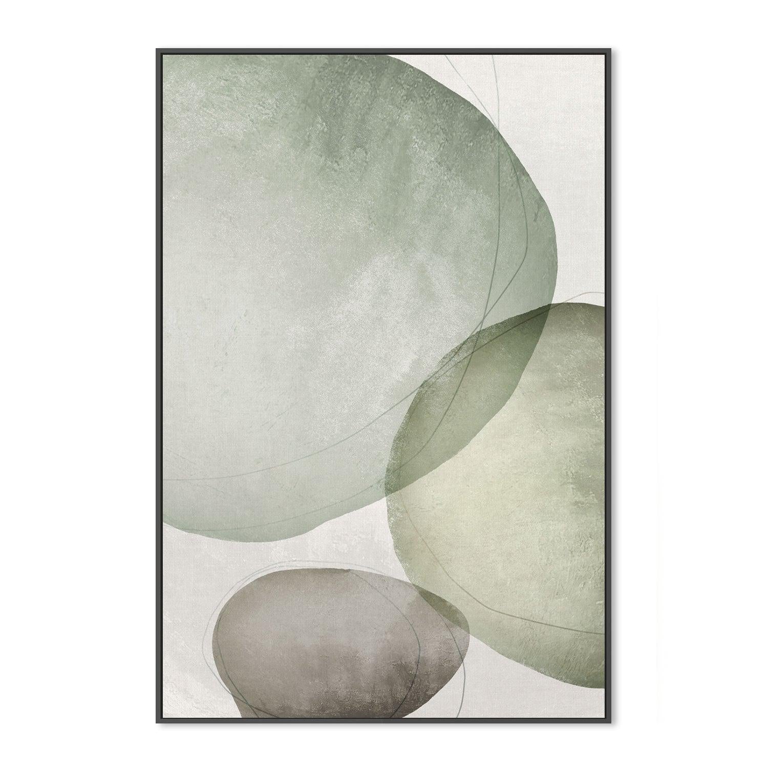 wall-art-print-canvas-poster-framed-Abstract Circles Sage-by-Dear Musketeer Studio-Gioia Wall Art