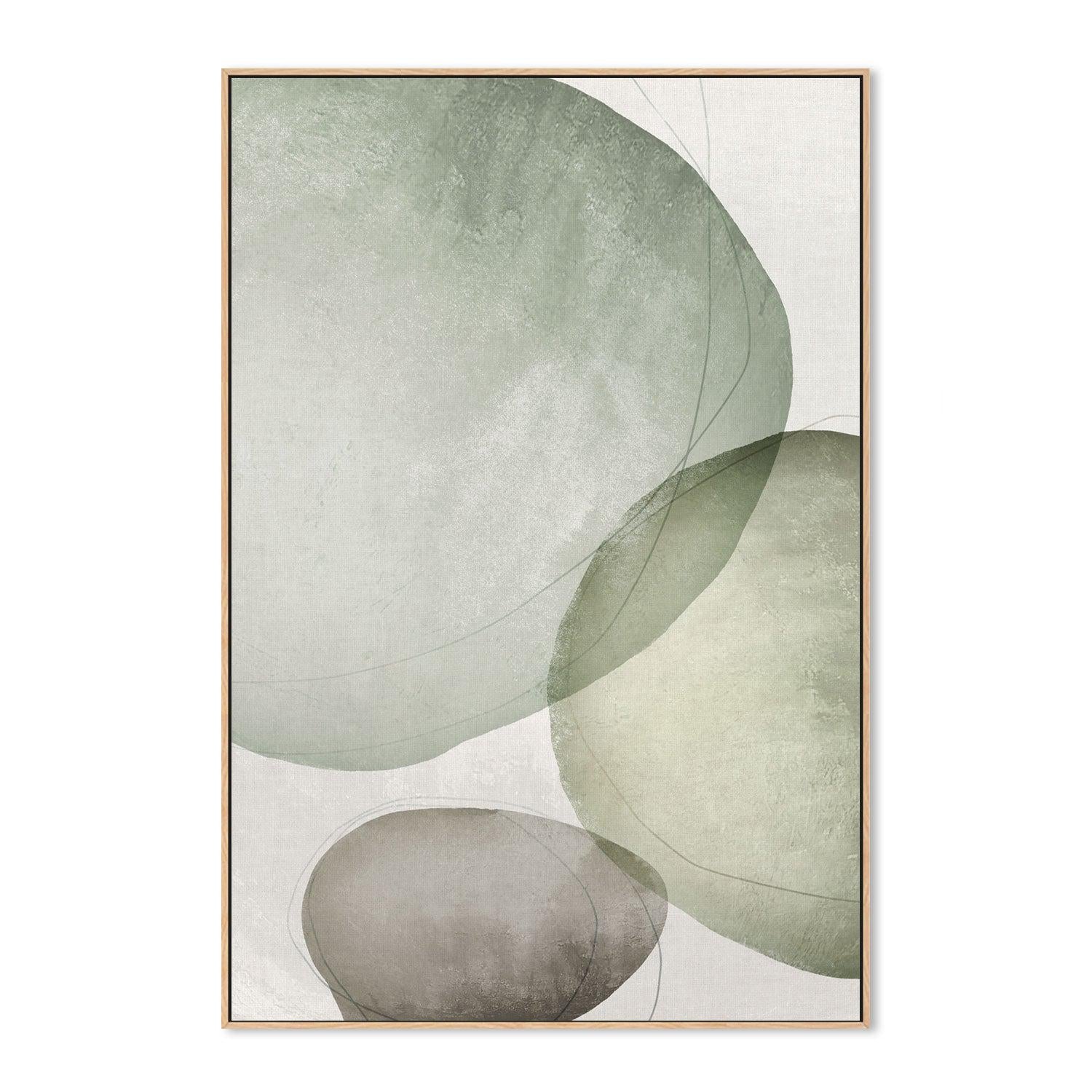 wall-art-print-canvas-poster-framed-Abstract Circles Sage-by-Dear Musketeer Studio-Gioia Wall Art