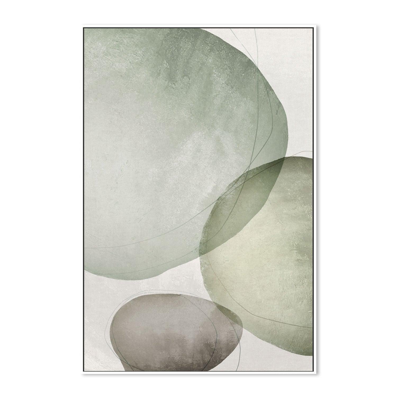 wall-art-print-canvas-poster-framed-Abstract Circles Sage-by-Dear Musketeer Studio-Gioia Wall Art