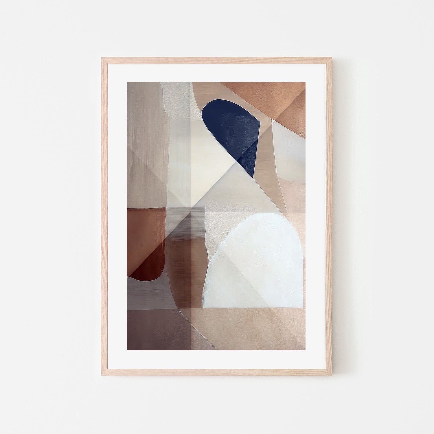 wall-art-print-canvas-poster-framed-Abstract Copper Neutral Tone Painting-6