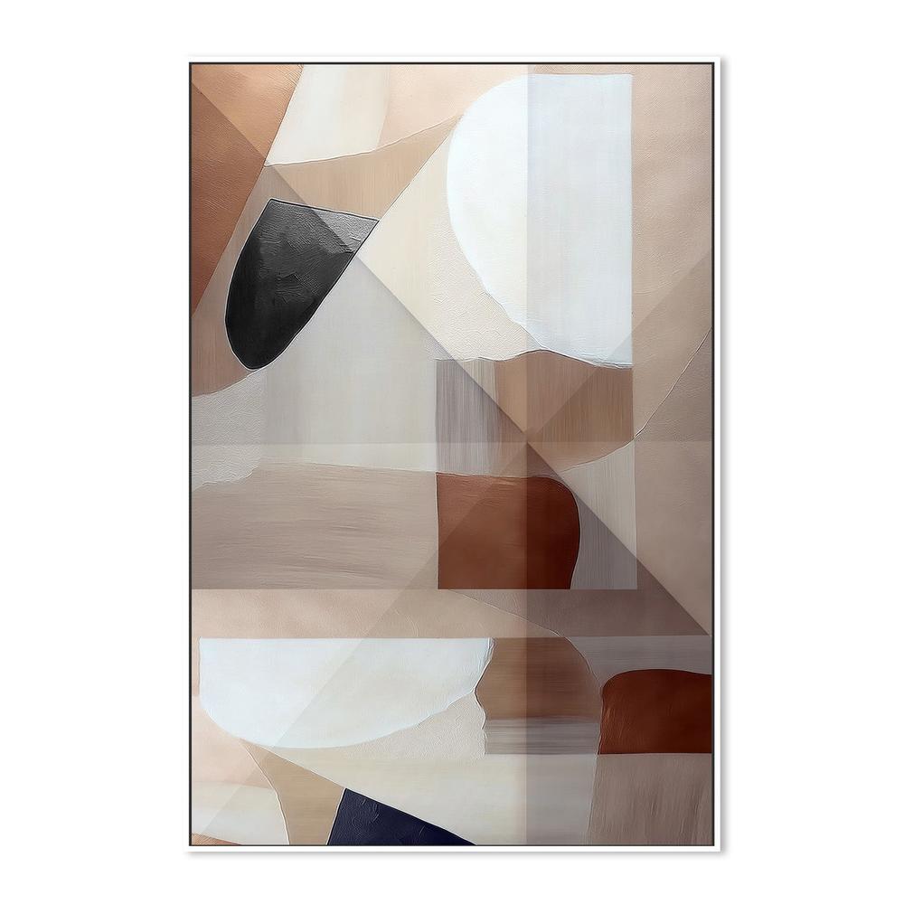 wall-art-print-canvas-poster-framed-Abstract Copper Neutral Tone Painting, Style B-5