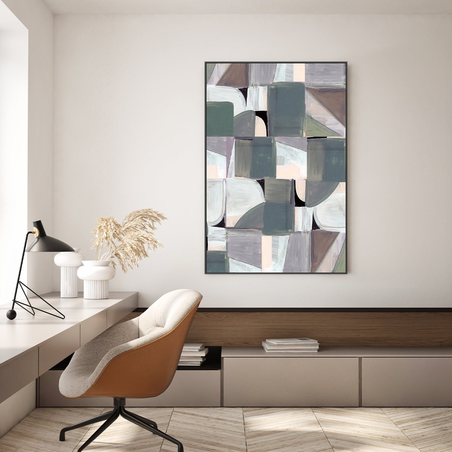 wall-art-print-canvas-poster-framed-Abstract Desaturate, Style C-7