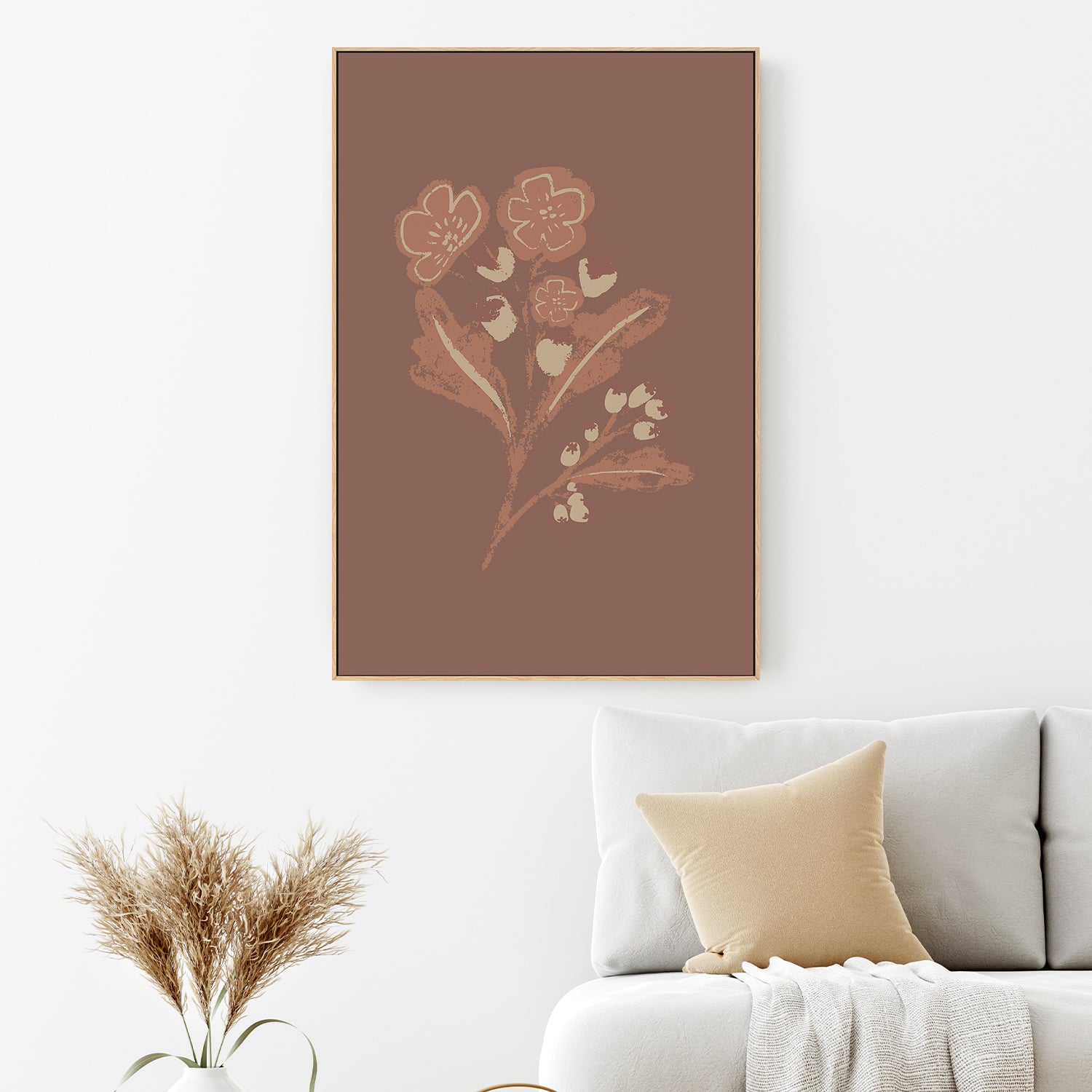 wall-art-print-canvas-poster-framed-Abstract Foliage Art , By Nikita Jariwala-2