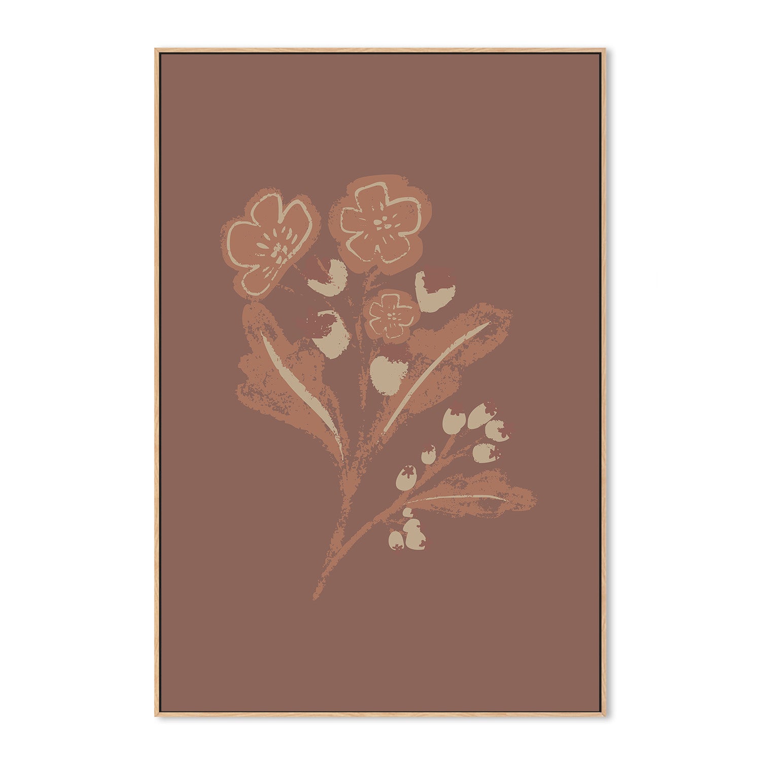 wall-art-print-canvas-poster-framed-Abstract Foliage Art , By Nikita Jariwala-4